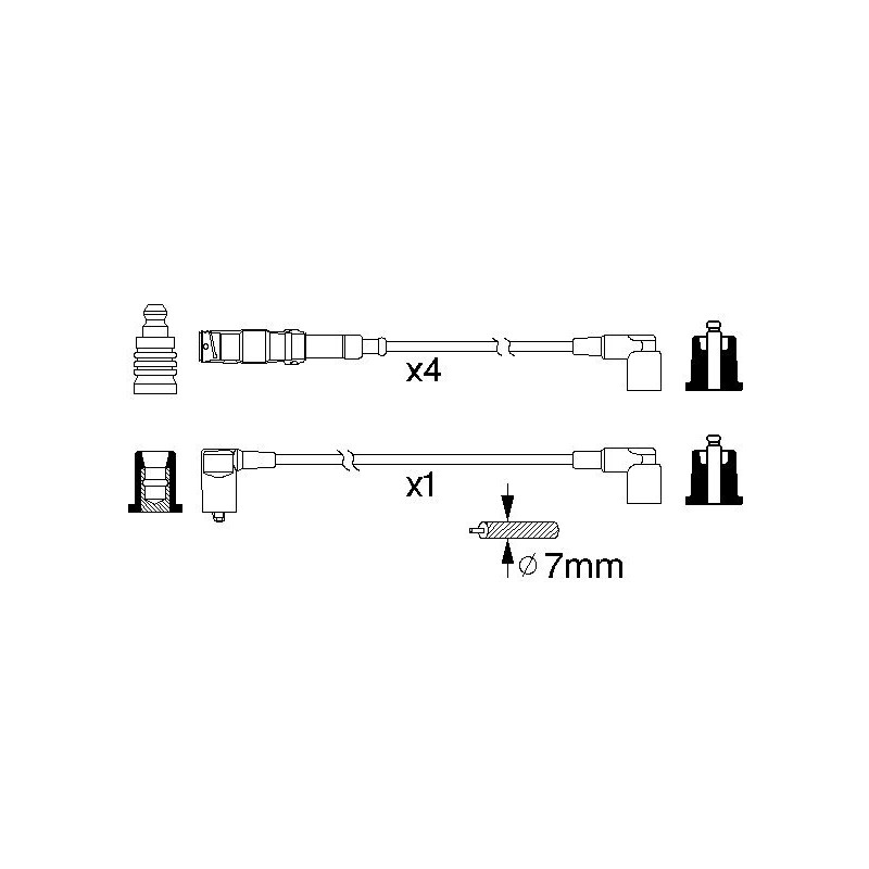Câble Faisceau d'Allumage Pour MERCEDES 124 190 A Trois Volumes Classe G Coupé