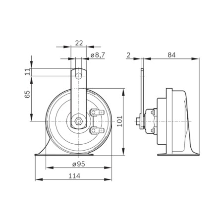 Klaxon Avertisseur Sonore Pour VW Bora Golf IV Lupo Polo