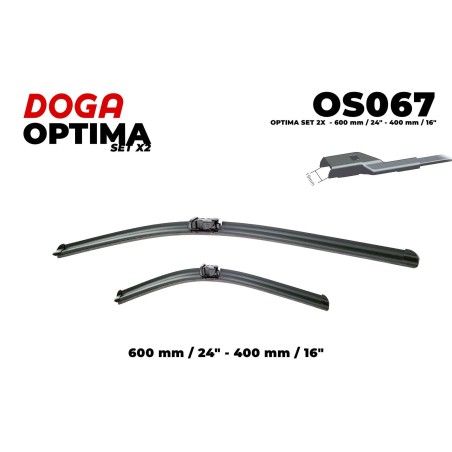 2 Balais D'Essuie-Glace Avant 600mm 400mm Pour Peugeot Renault Seat Ibiza Opel