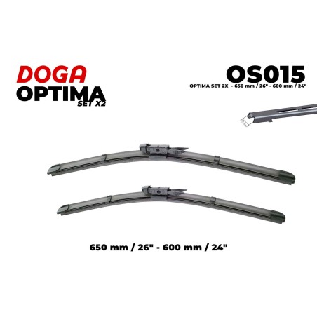 2 Balais D'Essuie-Glace Avant 650mm Pour Seat Leon 1P0455425B 1P0955425B
