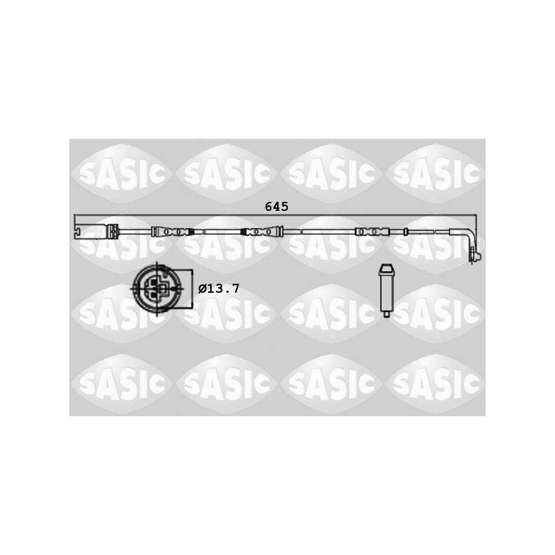 Capteur Usure Plaquettes De Frein Avant Pour BMW Série 1 E81 E82 34356762252