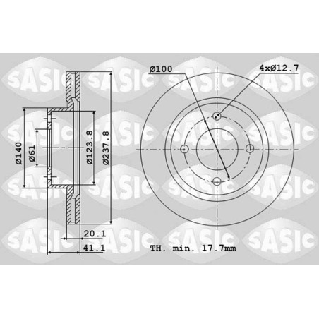 2 Disques De Frein Avant Pour Renault 9 11 19 I II 21 Clio Kangoo Megane Super 5