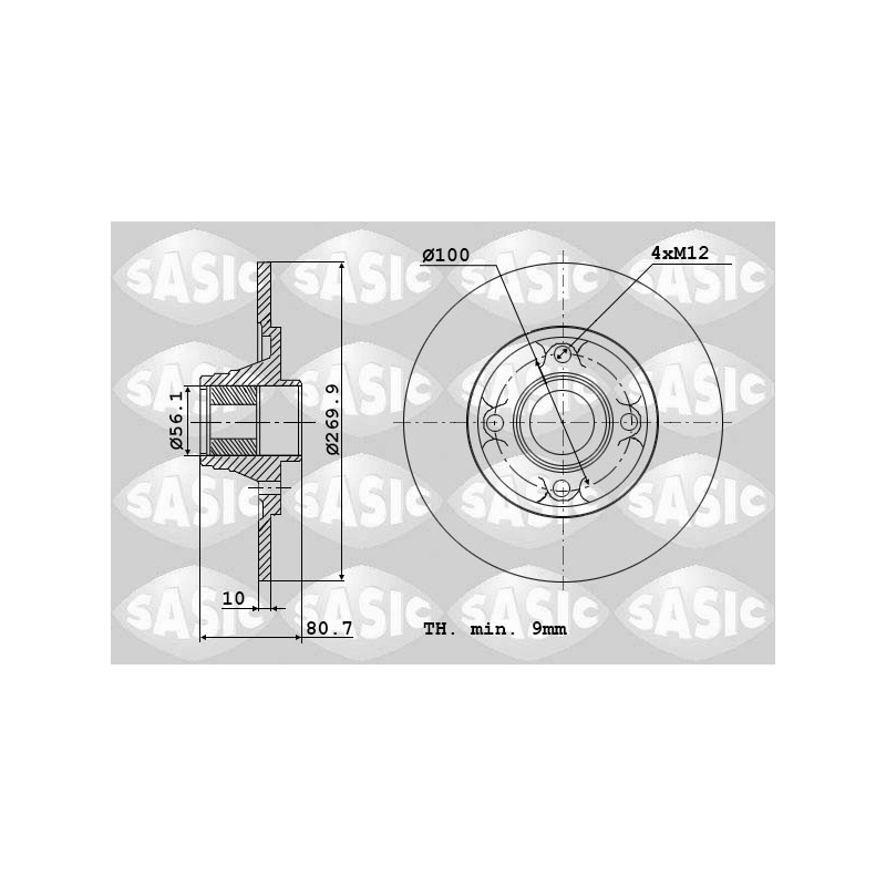 2 Disques De Frein Arrière Pour Renault Grand Scénic II Megane 432004943R