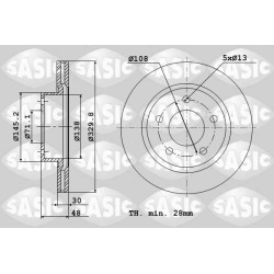 2 Disques De Frein Avant Pour Peugeot 407 607 Citroën C5 III C6