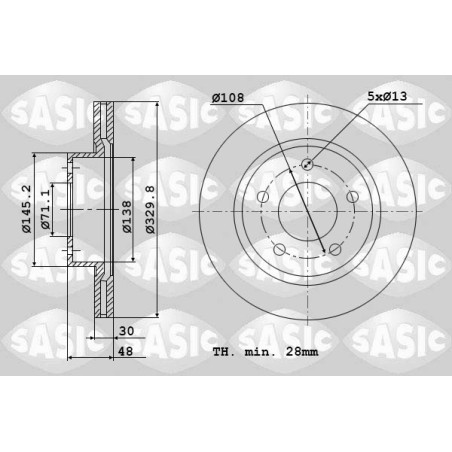 2 Disques De Frein Avant Pour Peugeot 407 607 Citroën C5 III C6