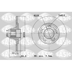 2 Disques De Frein Arrière Pour Renault Espace IV VELSatis 402021651R