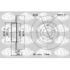 2 Disques De Frein Avant Pour Ford C-Max II Focus III Turnier Grand Volvo C30