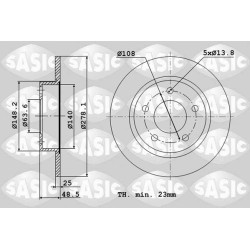2 Disques De Frein Avant Pour Ford C-Max II Focus III Turnier Grand Volvo C30