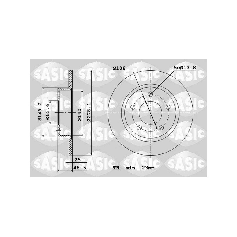 2 Disques De Frein Avant Pour Ford C-Max II Focus III Turnier Grand Volvo C30
