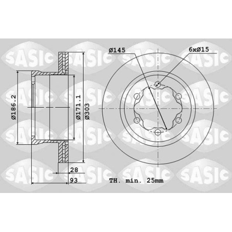 2 Disques De Frein Arrière Pour VW Crafter 30-35 30-50 MERCEDES Sprinter