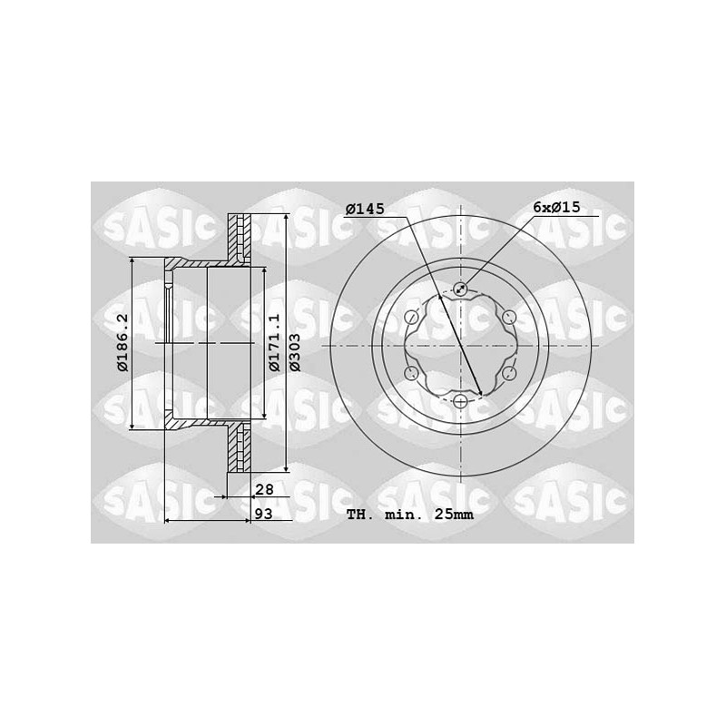2 Disques De Frein Arrière Pour VW Crafter 30-35 30-50 MERCEDES Sprinter