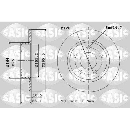 2 Disques De Frein Arrière Pour BMW Série 1 E81 E87 3 E90 34214031275