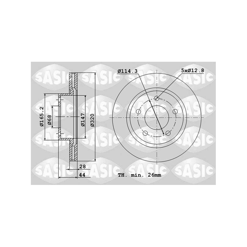 2 Disques De Frein Avant Pour Renault Koleos II Nissan X-Trail 402064CE0A