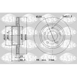 2 Disques De Frein Avant Pour Ford C-Max II Focus III Grand Kuga I Volvo C30
