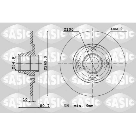 2 Disques De Frein Arrière Pour Renault Grand Scénic II Megane 432004943R