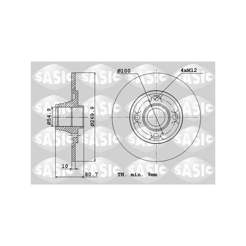 2 Disques De Frein Arrière Pour Renault Grand Scénic II Megane 432004943R