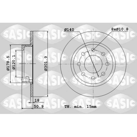 2 Disques De Frein Arrière Pour Renault Opel Nissan 432067943R 4421180 93168942