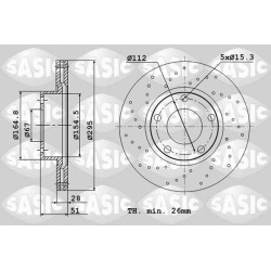 2 Disques De Frein Avant Pour MERCEDES CLA Classe A B GLA