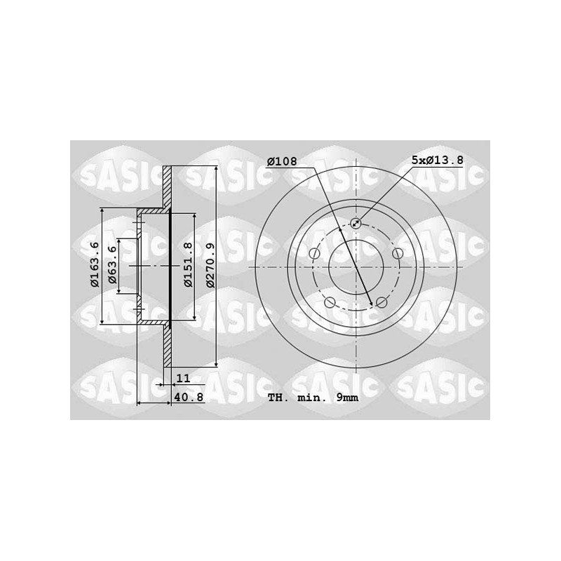 2 Disques De Frein Arrière Pour Ford Focus III 1704765 1934070 2023618 5302181