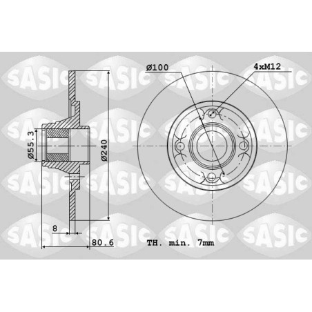 2 Disques De Frein Arrière Pour Renault Clio III Megane II Modus Sandero Twingo