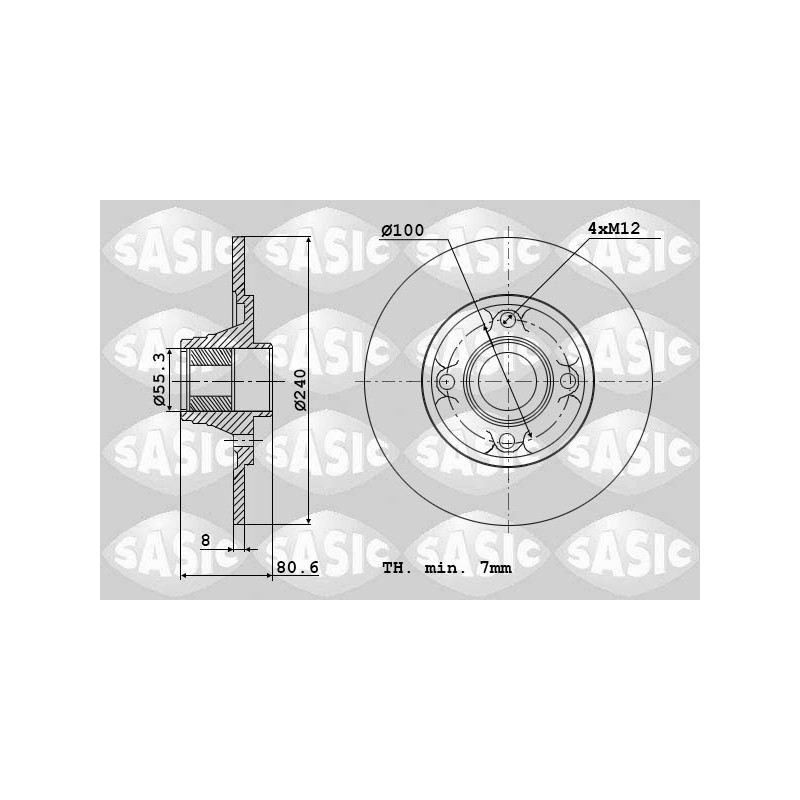 2 Disques De Frein Arrière Pour Renault Clio III Megane II Modus Sandero Twingo
