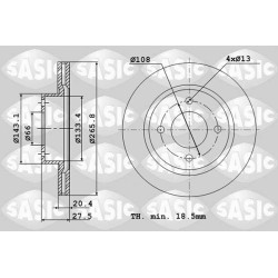 2 Disques De Frein Avant Pour Peugeot 206 305 II 306 405 I Partner Citroën