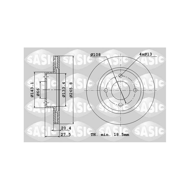 2 Disques De Frein Avant Pour Peugeot 206 305 II 306 405 I Partner Citroën