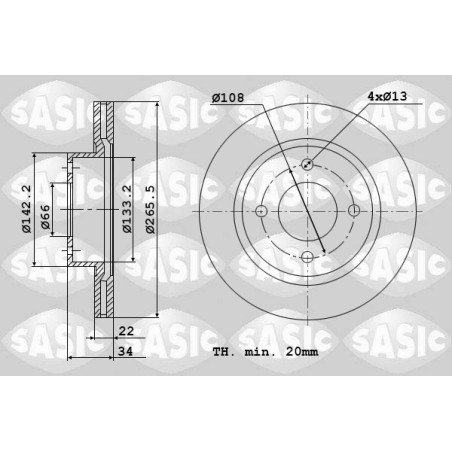 2 Disques De Frein Avant Pour Peugeot Opel Citroën DS 4246W1 1629058880 4246W7