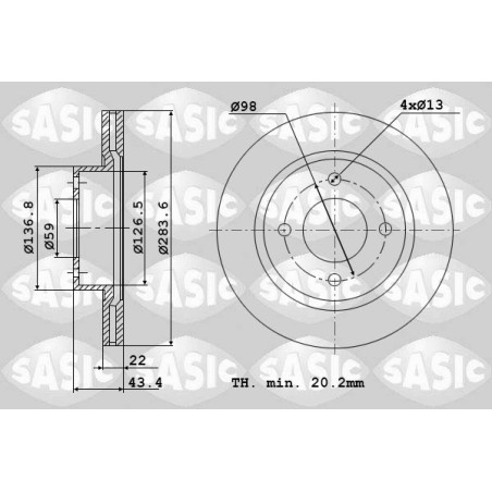 2 Disques De Frein Avant Pour Fiat Alfa Romeo Lancia 60810404 60811878 60812164