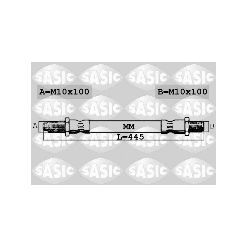 Flexible de Frein Avant Pour Ford Fiesta III 6191842