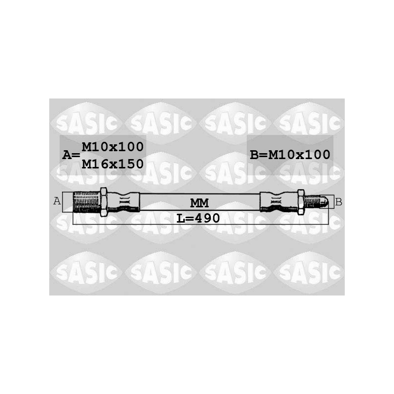 Flexible de Frein Avant Pour Iveco Daily II 8796885