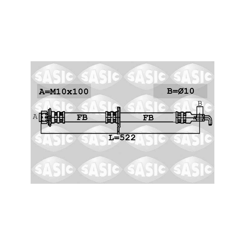 Flexible De Frein Pour Peugeot Toyota Citroën C1 4806E1 90947W2002 90947W2003