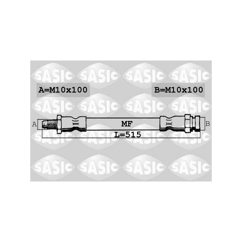Flexible de Frein Avant Pour Fiat Doblo 51776519
