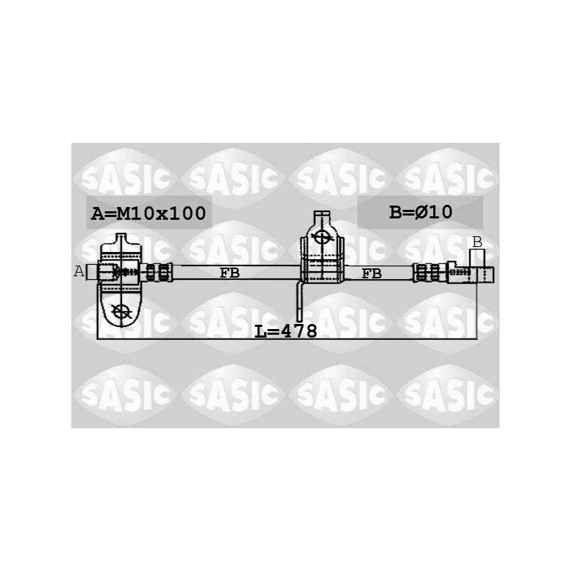 Flexible De Frein Pour Ford Transit 4060853 4419596 4447739