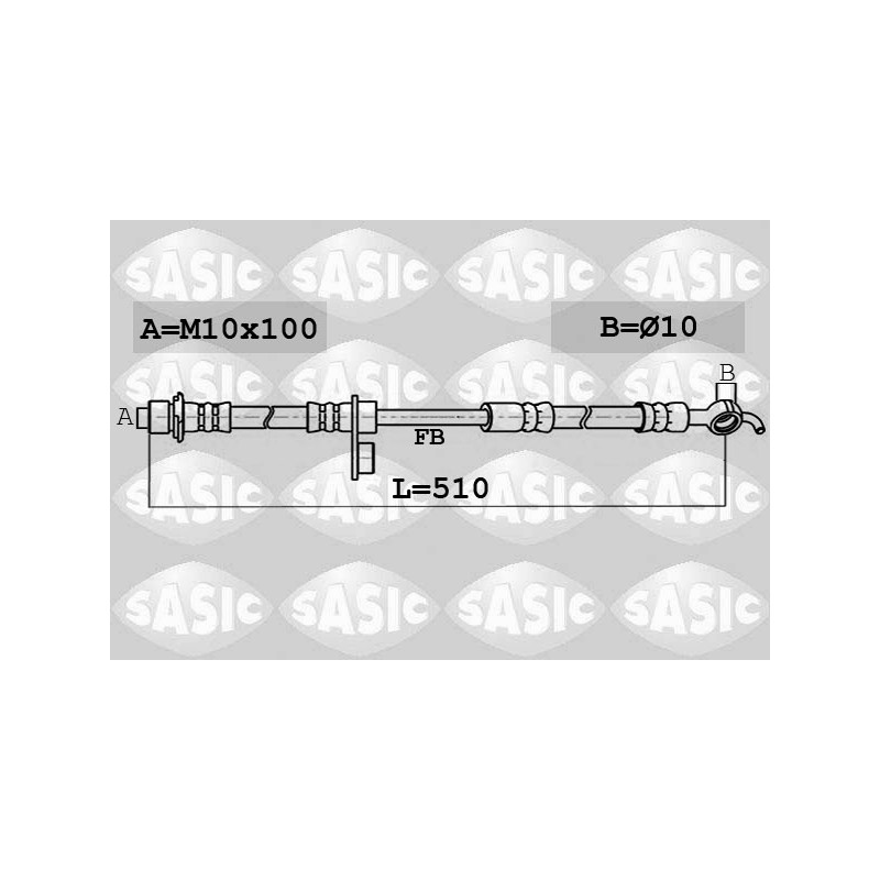 Flexible De Frein Pour Toyota Yaris 90947W2008