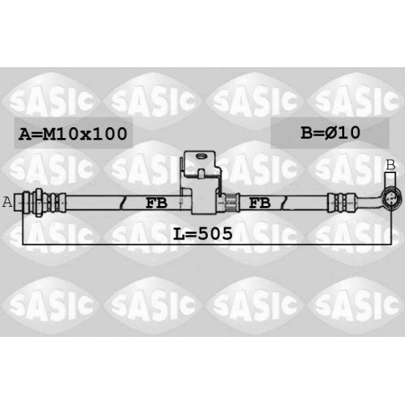 Flexible De Frein Pour Hyundai Accent III Kia RIO II 587381G300