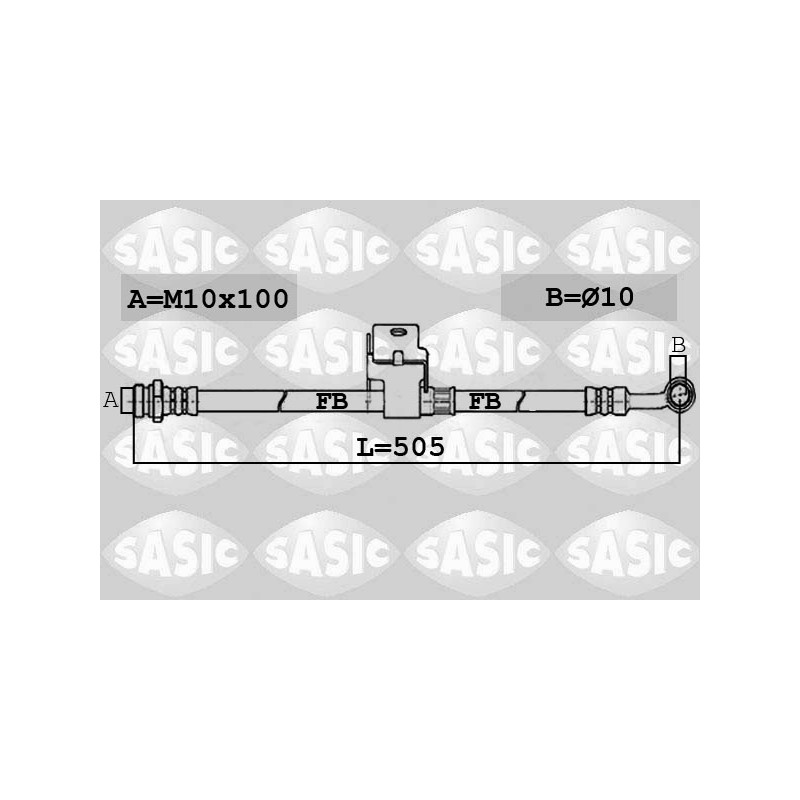 Flexible De Frein Pour Hyundai Accent III Kia RIO II 587381G300