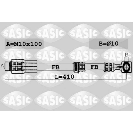 Flexible de Frein Avant Pour Opel Astra F G Zafira A B Family 562377 90498319