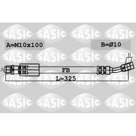 Flexible de Frein Avant Pour Opel Meriva A 13131296 13335201 5562245 562164