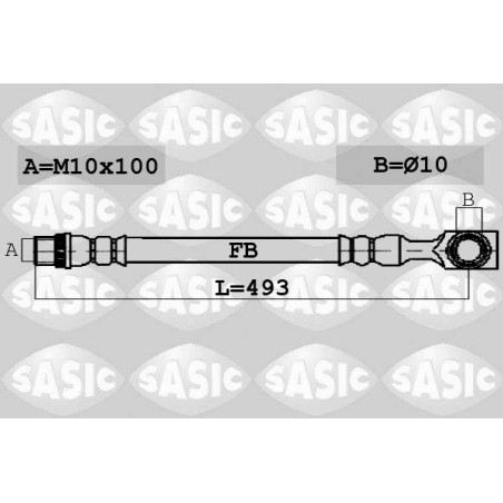 Flexible De Frein Arrière Pour Peugeot 607 4806F5