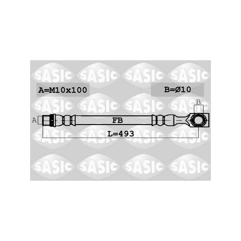 Flexible De Frein Arrière Pour Peugeot 607 4806F5