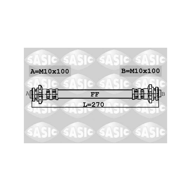 Flexible De Frein Arrière Pour Nissan Micra II 462145F001