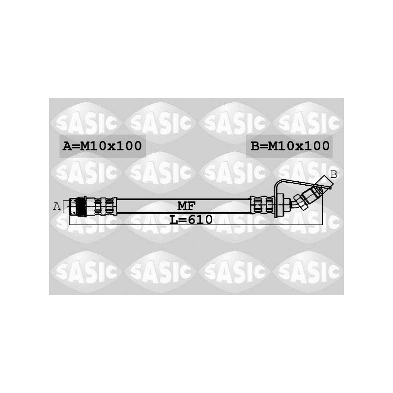 Flexible de Frein Avant Pour Opel Movano 4500131 9160431