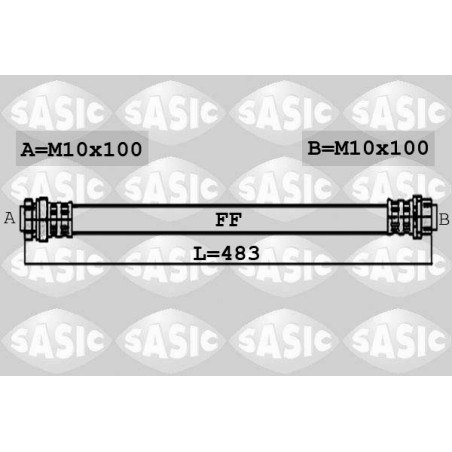 Flexible de Frein Avant Pour VW Seat Alhambra Ford Galaxy 7M3611701C 1304007
