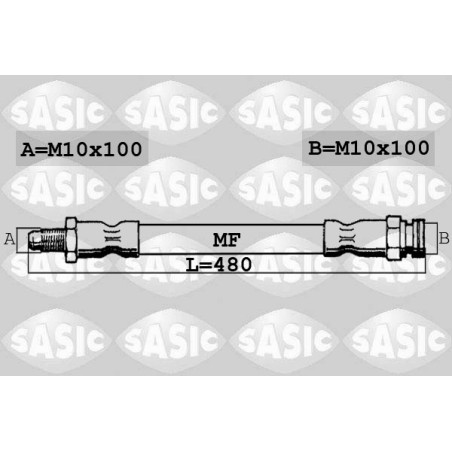 Flexible de Frein Avant Pour Fiat Punto 46760308