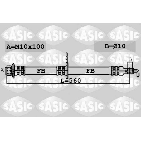 Flexible de Frein Avant Pour Peugeot 607 4806G3