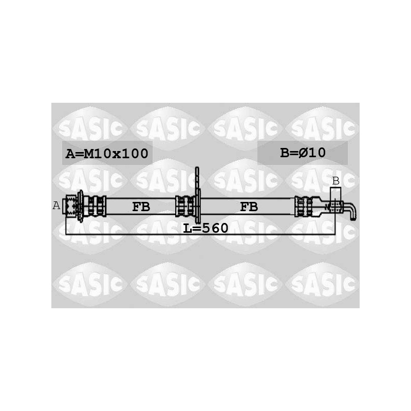 Flexible de Frein Avant Pour Peugeot 607 4806G3