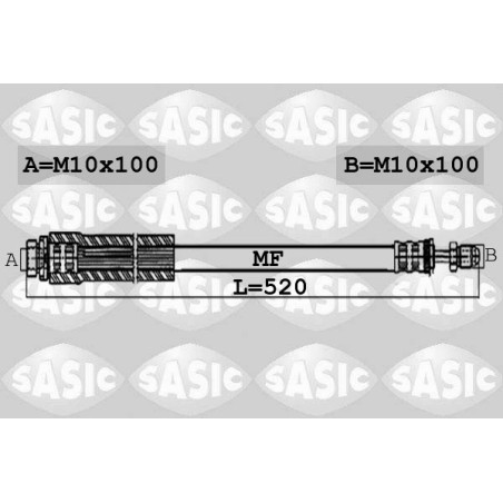 Flexible de Frein Avant Pour Ford Fiesta V Fusion 1201141 1437504