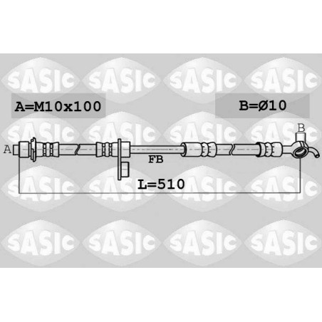 Flexible De Frein Pour Toyota Yaris 90947W2007