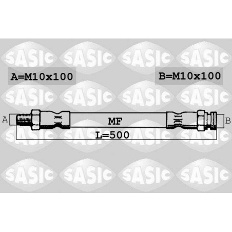 Flexible de Frein Avant Pour Fiat Panda 51745709